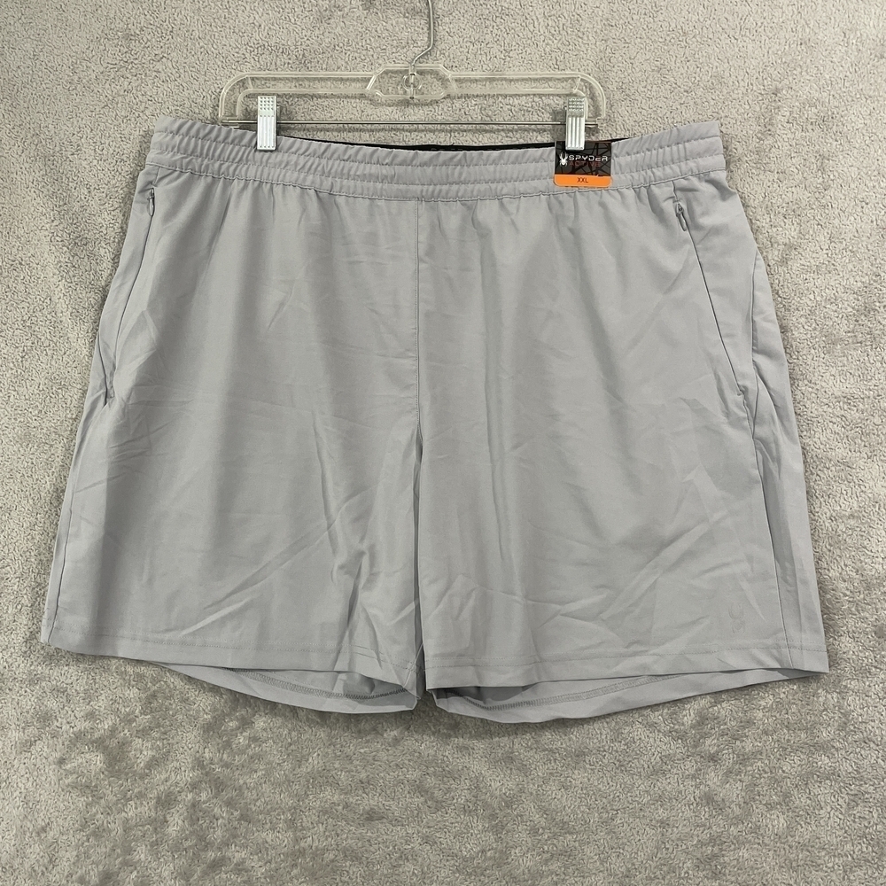 New Spyder Active Men's Gray Athletic Shorts XXL